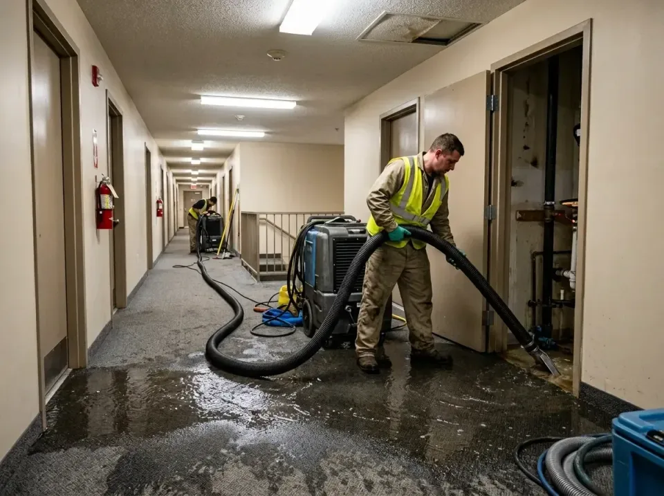 multi-unit-apartment-hallway-f-005 — frequently asked questions, Emergency Burst Pipe Water Extraction & Removal in Bridge C…